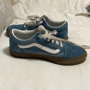 Like new blue suede vans size 3